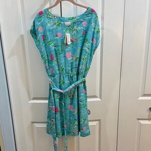 All For Color Channing Boatneck Dress Size Large in color Island Time